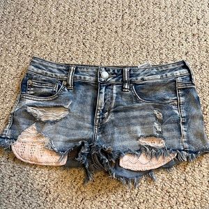 American eagle jean shorts